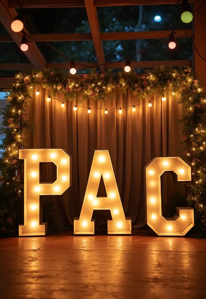 27 Creative Home Decor Ideas With Metal Letters 18. Vintage Style Photo Backdrop 20251013 163358