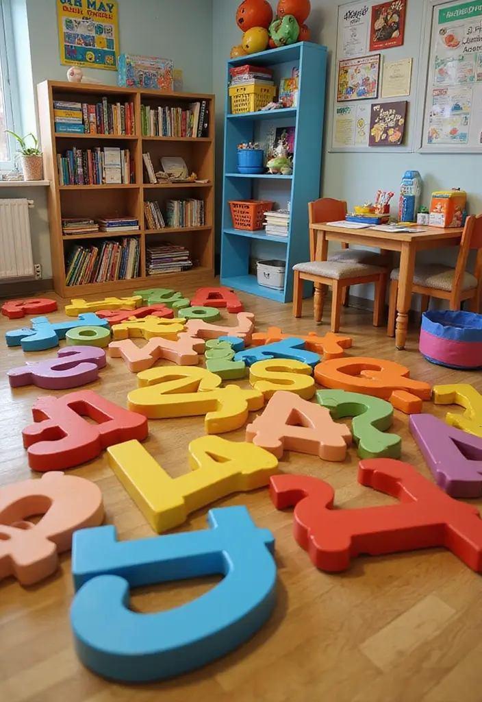 27 Creative Home Decor Ideas With Metal Letters 27. Interactive Kids Learning Letters 20251013 163428