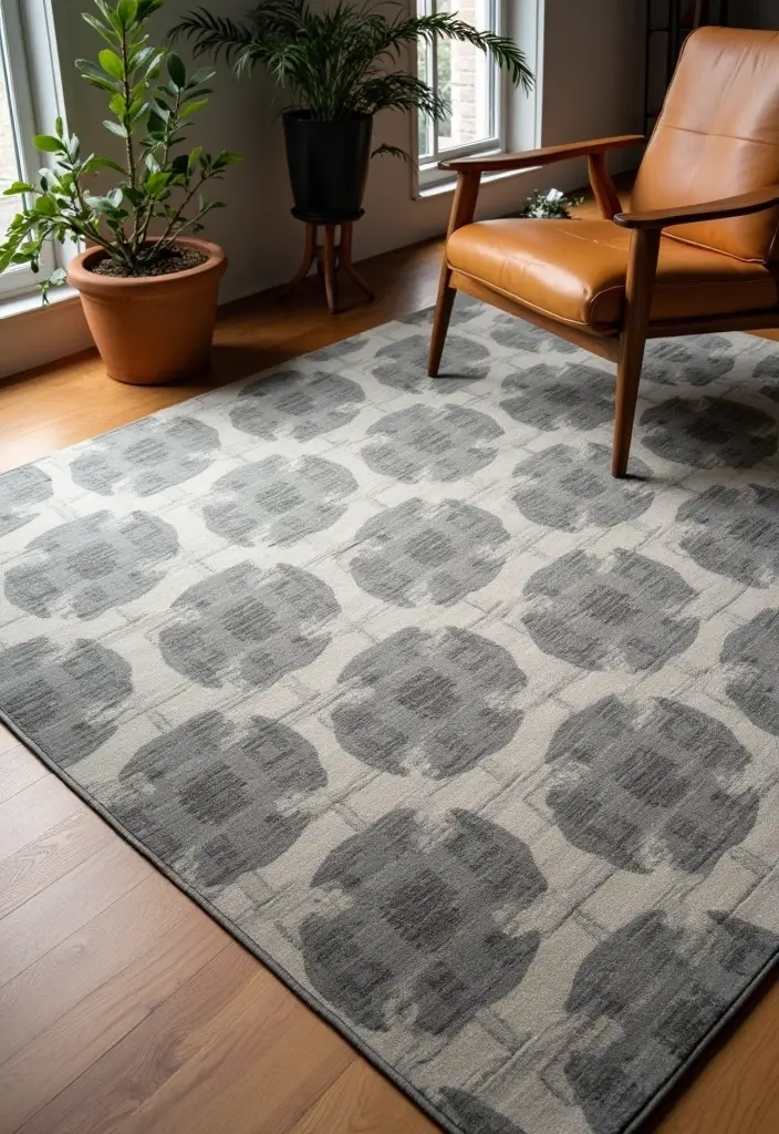 27 Industrial Wood And Metal Decor Ideas For Chic Spaces - 15. Industrial Style Rugs