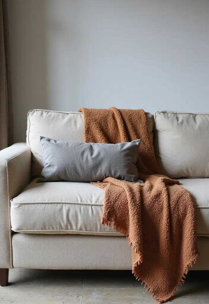 27 Industrial Wood And Metal Decor Ideas For Chic Spaces - 19. Industrial Style Throws