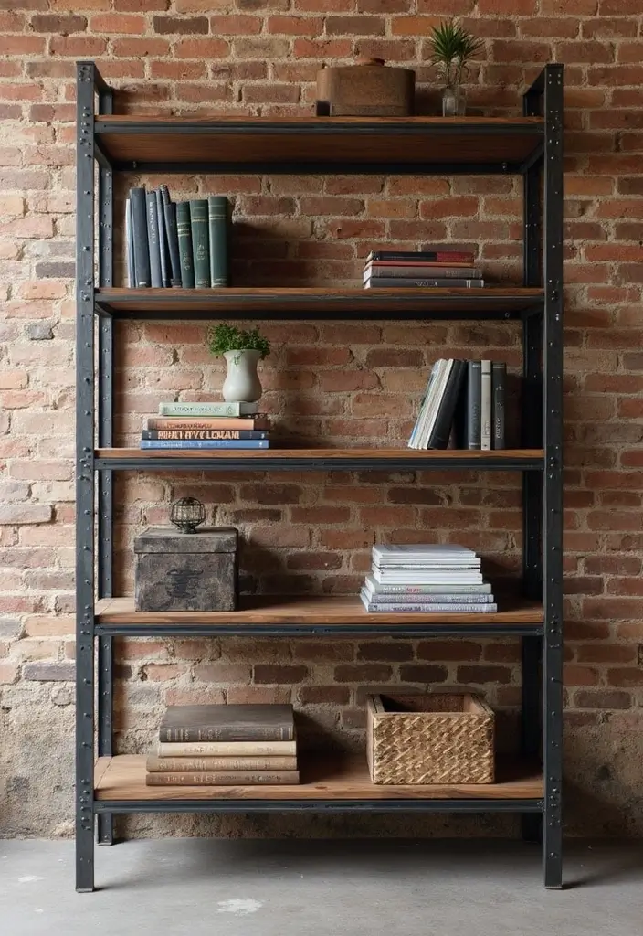 27 Metal Art Project Ideas For Unique Home Decor 10 27 Metal Art Project Ideas For Unique Home Decor - 10. Custom Shelving Units