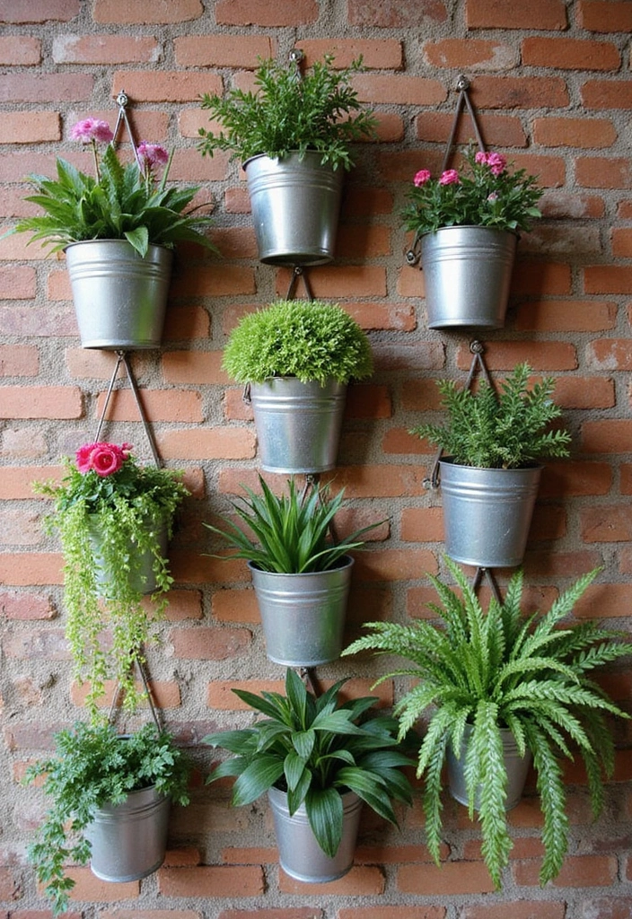 27 Metal Art Project Ideas For Unique Home Decor 5 27 Metal Art Project Ideas For Unique Home Decor - 5. Wall-mounted Planters