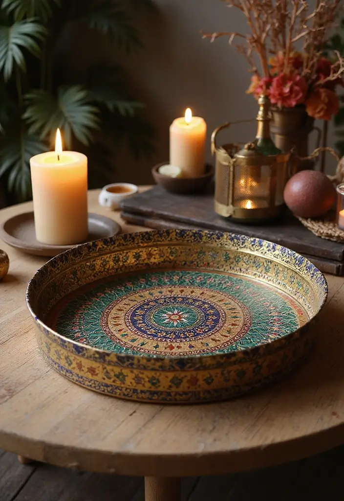 27 Metal Art Project Ideas For Unique Home Decor 8 27 Metal Art Project Ideas For Unique Home Decor - 8. Decorative Metal Trays