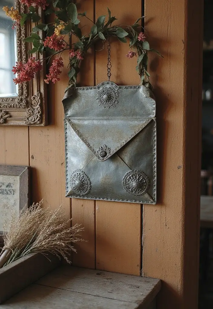 27 Metal Envelope Wall Decor Ideas For Entryways 1 27 Metal Envelope Wall Decor Ideas For Entryways - 1. Vintage Farmhouse Style Envelopes