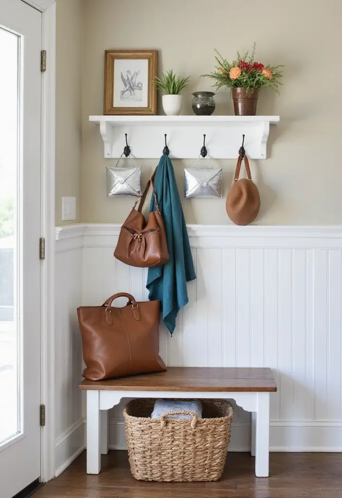 27 Metal Envelope Wall Decor Ideas For Entryways 35 27 Metal Envelope Wall Decor Ideas For Entryways - 11. Charming Hook Displays
