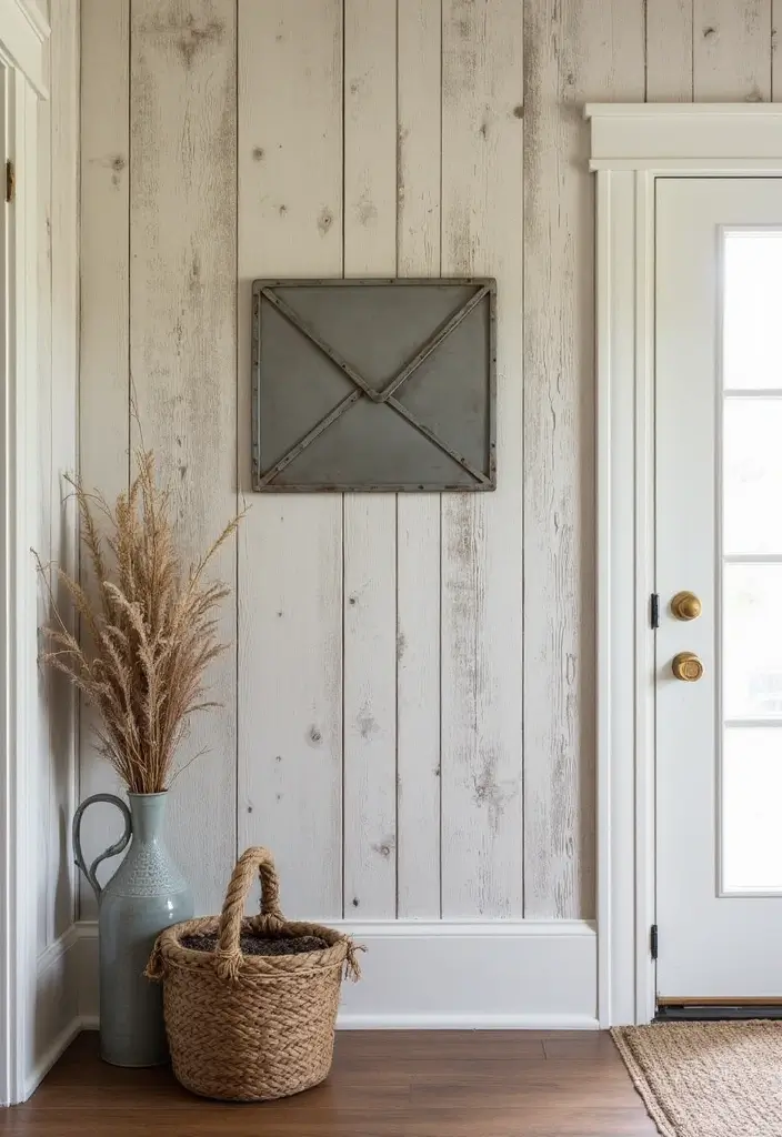 27 Metal Envelope Wall Decor Ideas For Entryways 43 27 Metal Envelope Wall Decor Ideas For Entryways - 13. Rustic Farmhouse Theme