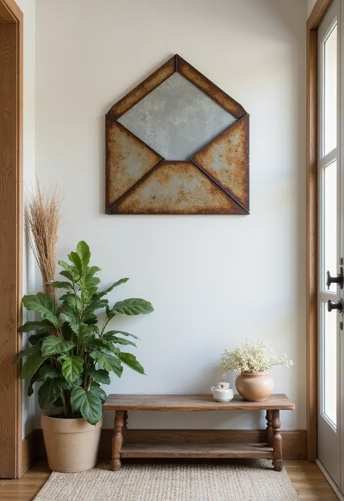 27 Metal Envelope Wall Decor Ideas For Entryways 45 27 Metal Envelope Wall Decor Ideas For Entryways - 15. Eco-Friendly Decor