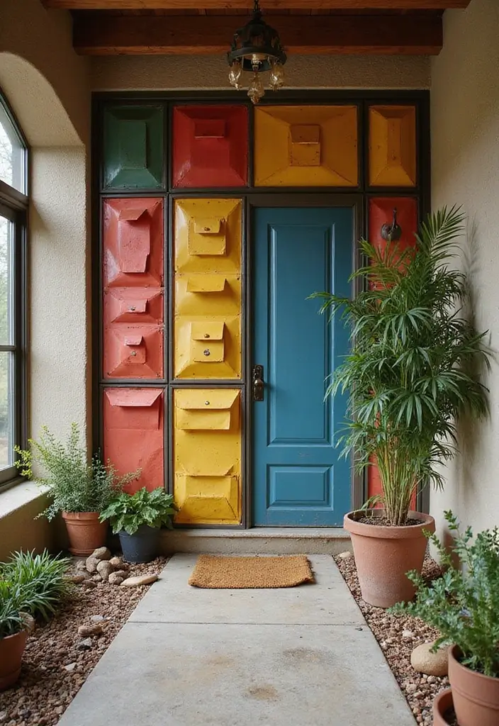27 Metal Envelope Wall Decor Ideas For Entryways 47 27 Metal Envelope Wall Decor Ideas For Entryways - 17. Unexpected Colors