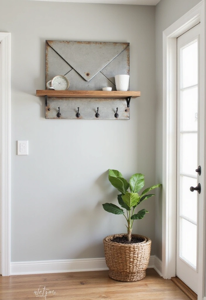 27 Metal Envelope Wall Decor Ideas For Entryways 48 27 Metal Envelope Wall Decor Ideas For Entryways - 18. Functional Art