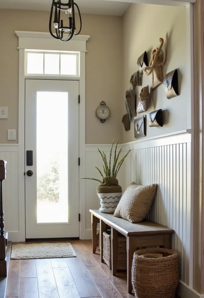 27 Metal Envelope Wall Decor Ideas For Entryways 60 27 Metal Envelope Wall Decor Ideas For Entryways - 22. Incorporating Textiles