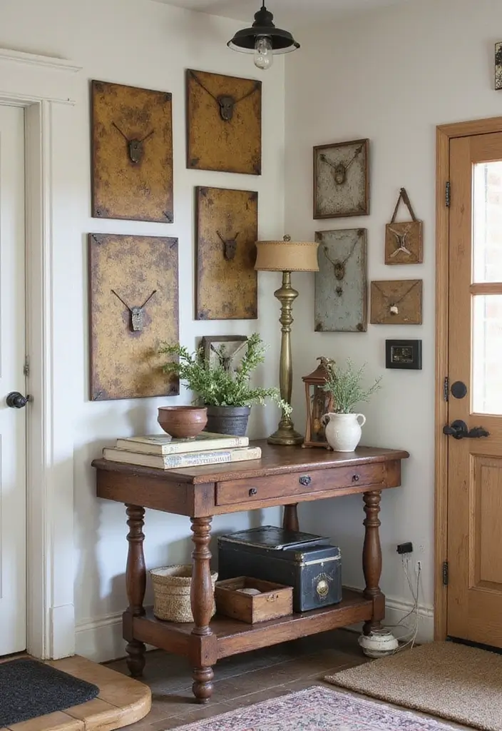 27 Metal Envelope Wall Decor Ideas For Entryways 71 27 Metal Envelope Wall Decor Ideas For Entryways - 27. Repurposed Vintage Finds
