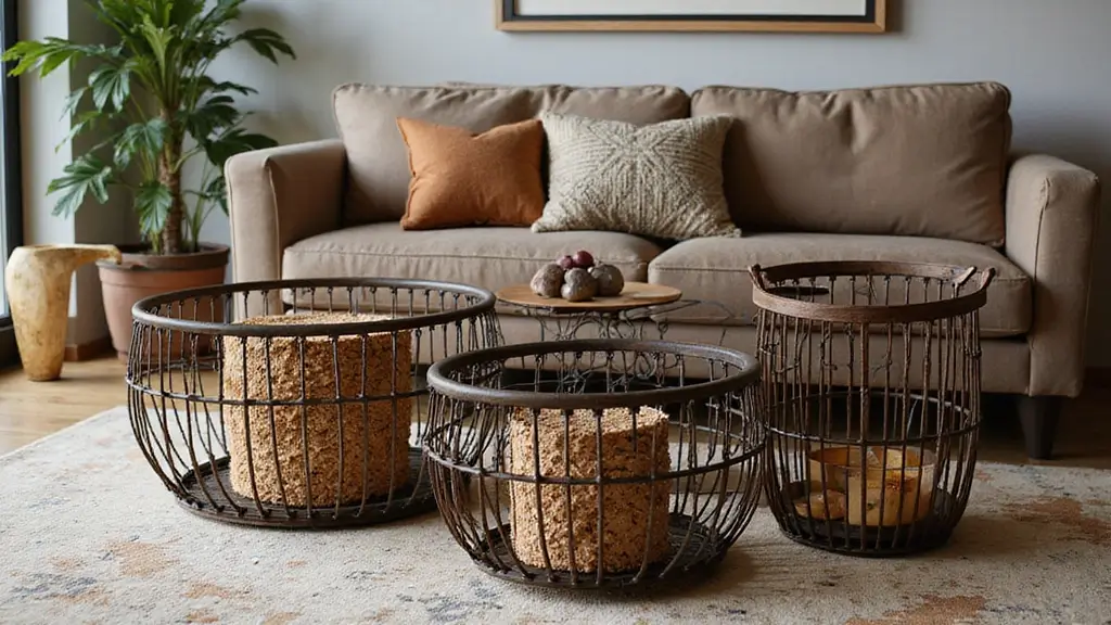 27 Modern Metal Basket Decor Ideas For Stylish Storage
