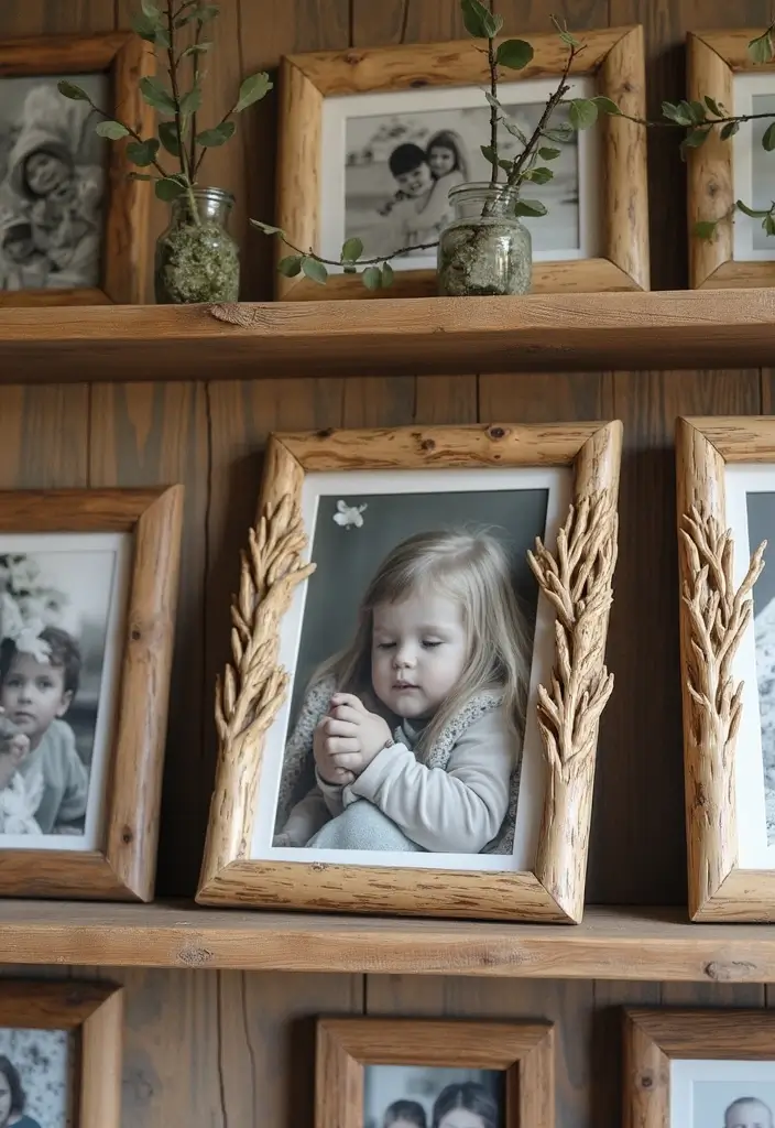 27 Rustic Metal Tree Decor Ideas That Inspire 11. Tree Inspired Photo Frames 20251013 163334