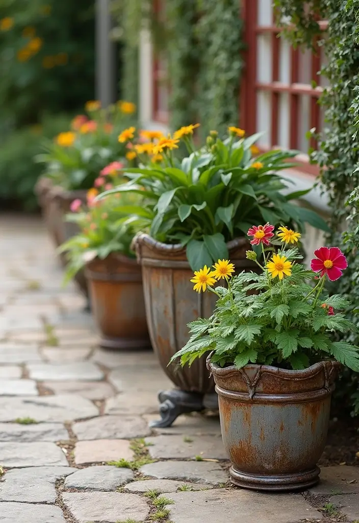 27 Rustic Metal Tree Decor Ideas That Inspire 19. Metal Tree Planters 20251013 163402