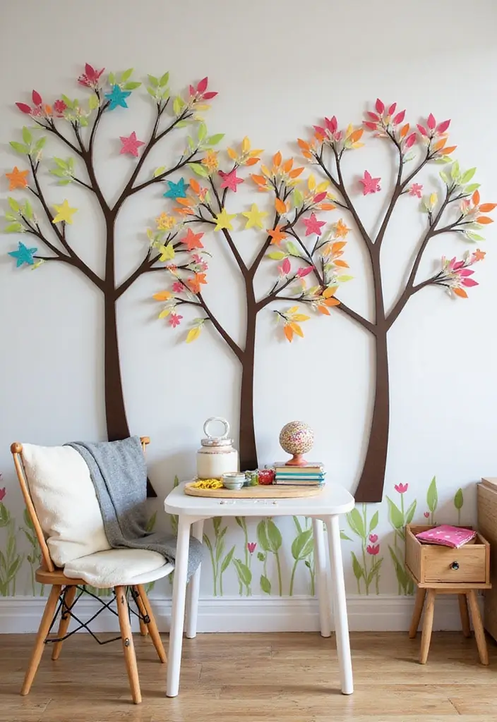 27 Rustic Metal Tree Decor Ideas That Inspire 20. Metal Tree Art for Childrens Room 20251013 163405