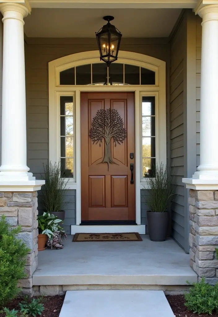 27 Rustic Metal Tree Decor Ideas That Inspire 27. Metal Tree Art for Your Porch 20251013 163429