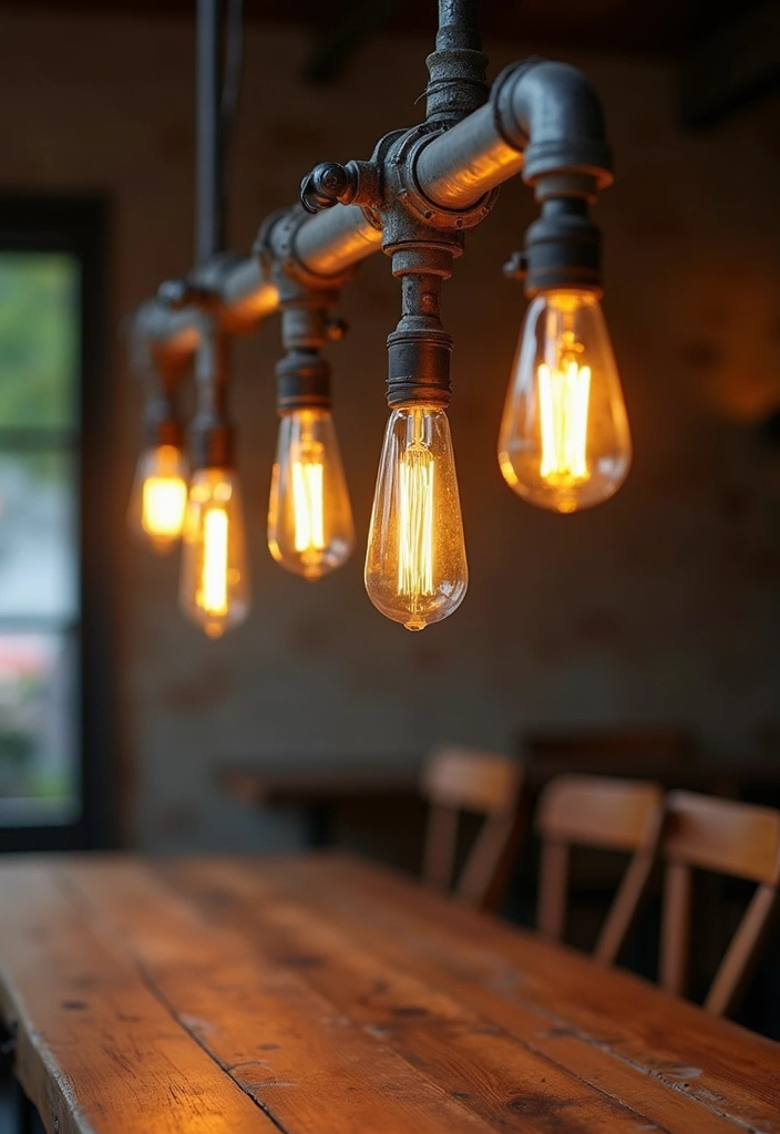 28 Creative Metal Pipe Decor Ideas For DIY Enthusiasts - 2. Pipe Lighting Fixtures