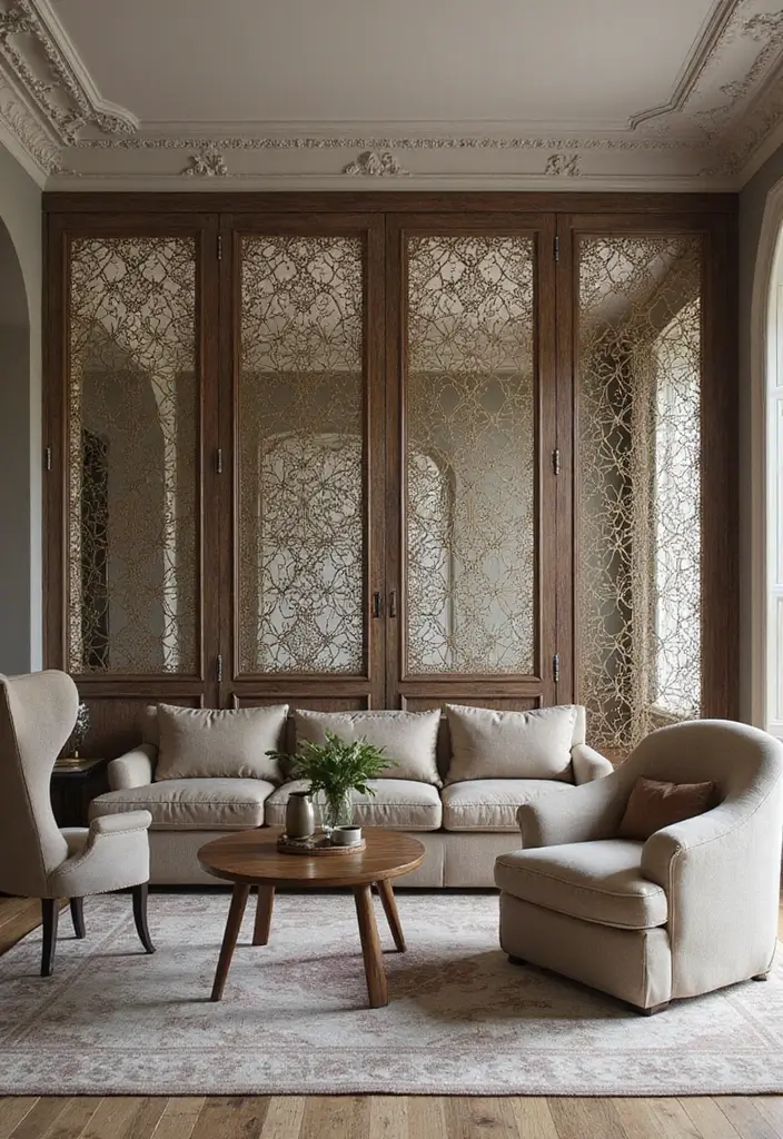 28 Home Decor Ideas With Metal Mesh For Industrial Style - 1. Metal Mesh Room Dividers