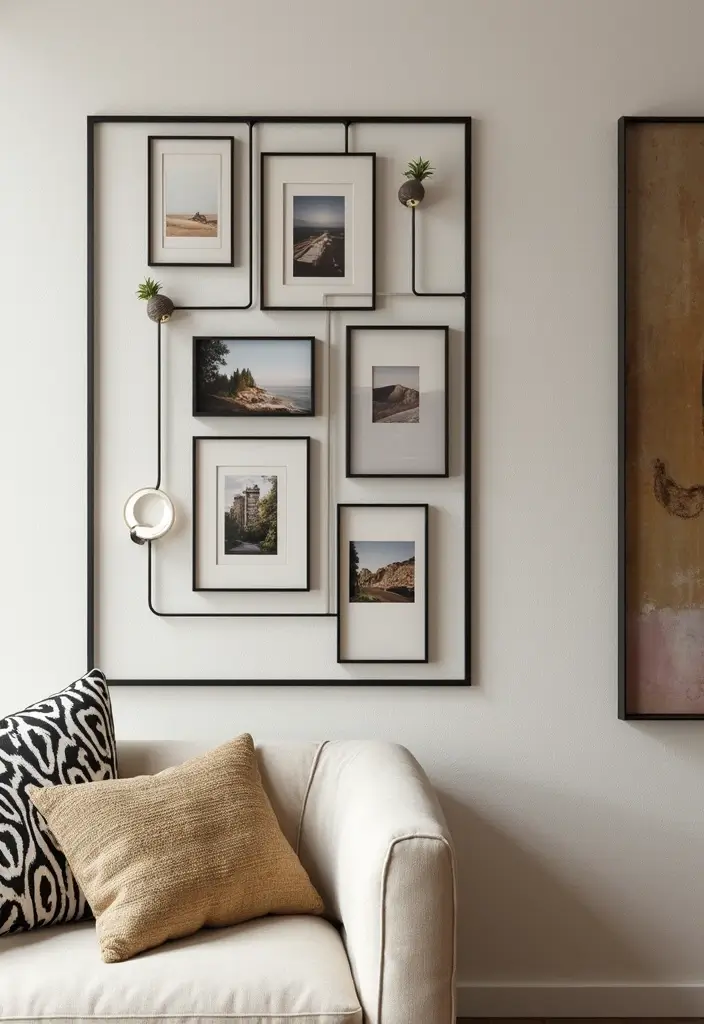 28 Home Decor Ideas With Metal Mesh For Industrial Style - 10. Metal Mesh Picture Frames