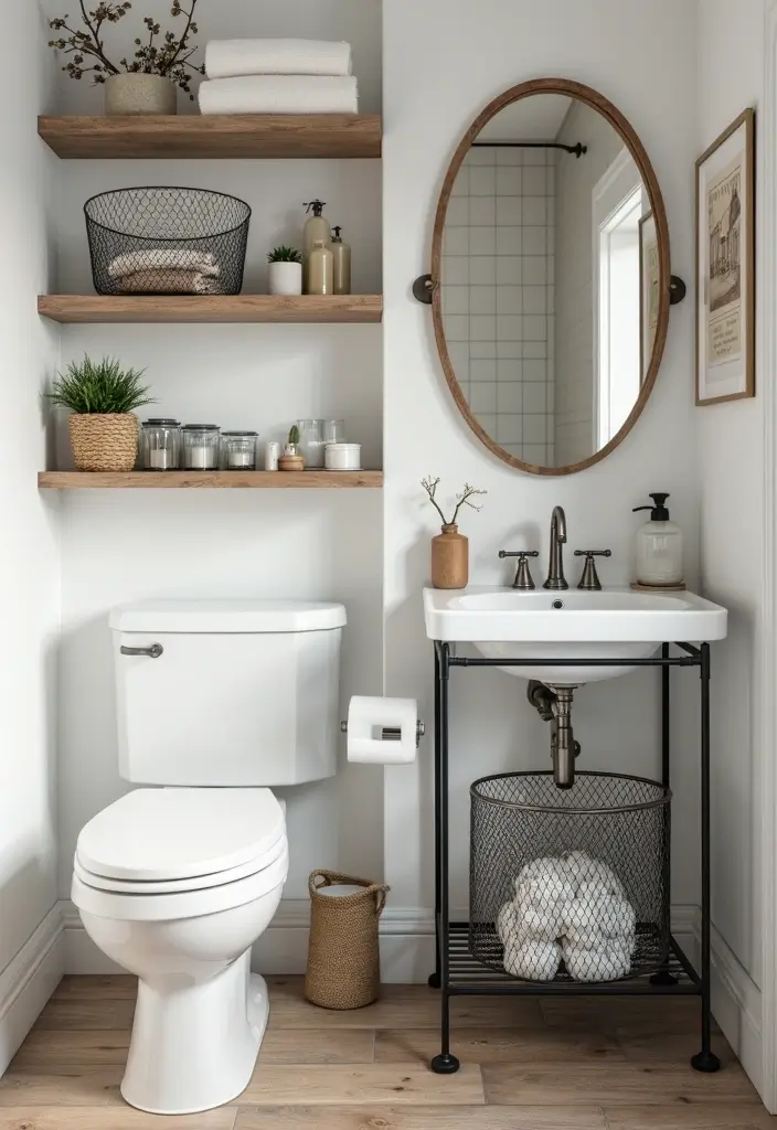 28 Home Decor Ideas With Metal Mesh For Industrial Style - 17. Metal Mesh Bathroom Accessories