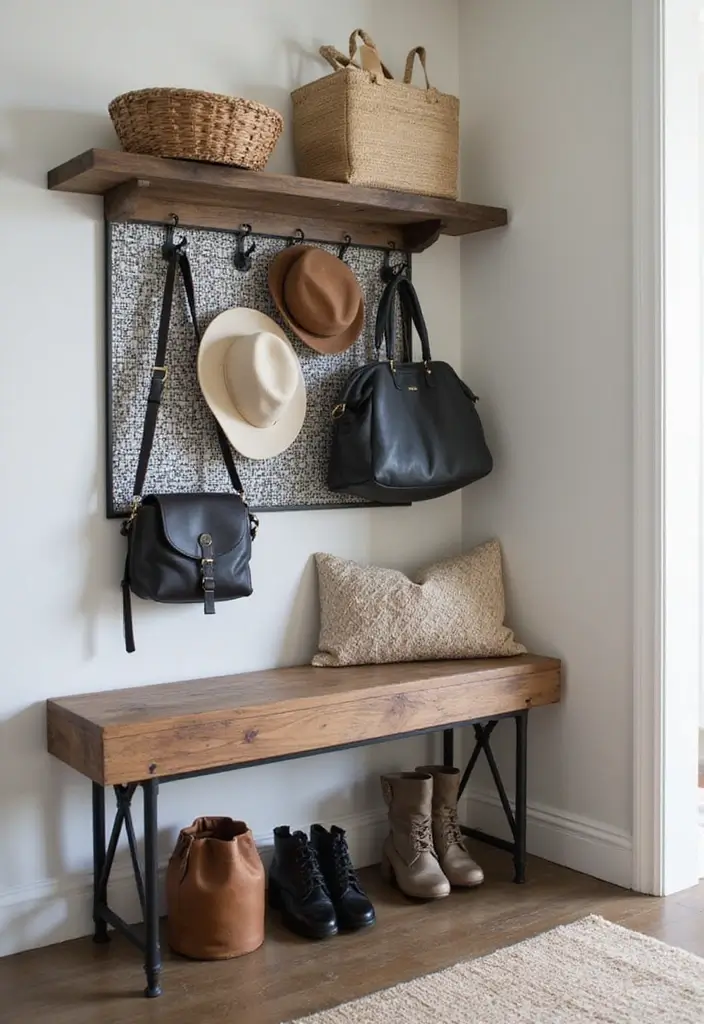 28 Home Decor Ideas With Metal Mesh For Industrial Style - 21. Metal Mesh Wall Hooks