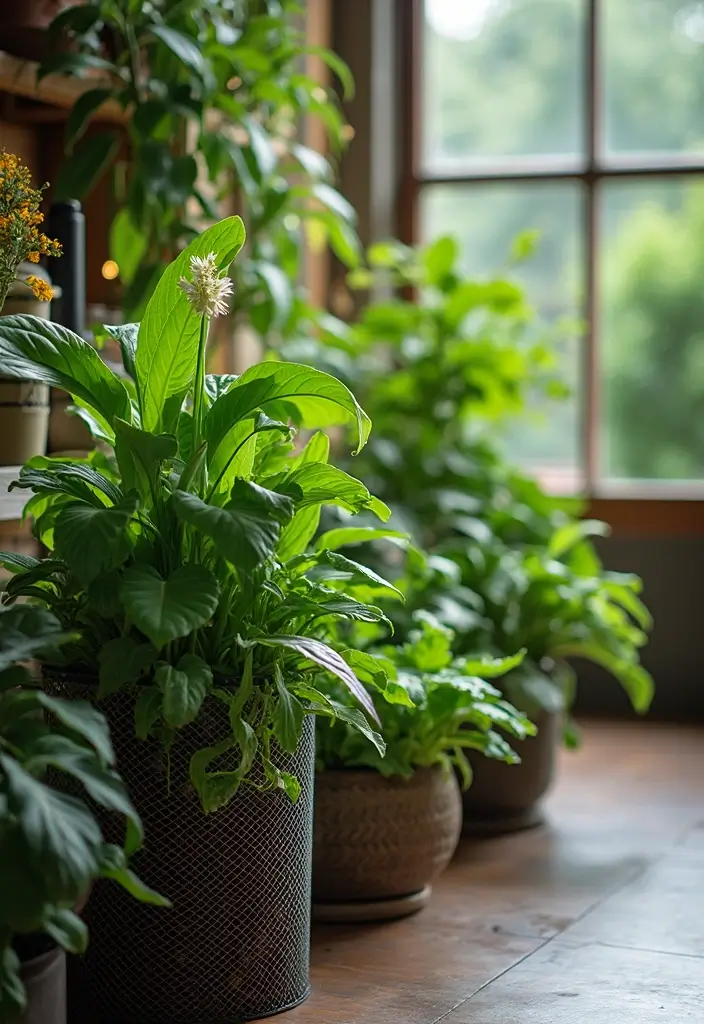 28 Home Decor Ideas With Metal Mesh For Industrial Style - 6. Metal Mesh Planters