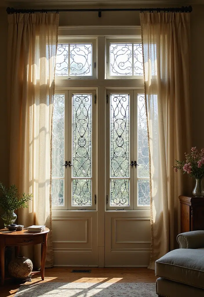 28 Home Decor Ideas With Metal Mesh For Industrial Style - 8. Metal Mesh Window Treatments