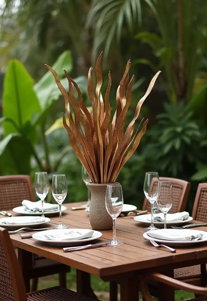 28 Jamaican Metal Art Decor Ideas With Cultural Vibes 25 28 Jamaican Metal Art Decor Ideas With Cultural Vibes 9. Metal Art Table Centerpieces 20251013 164013