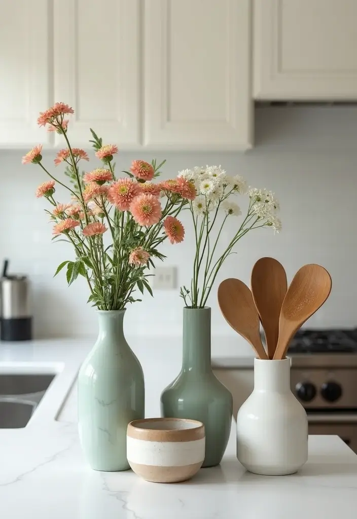 28 Modern Metal Vase Decor Ideas With A Sleek Look - 14. Multi-Functional Vases