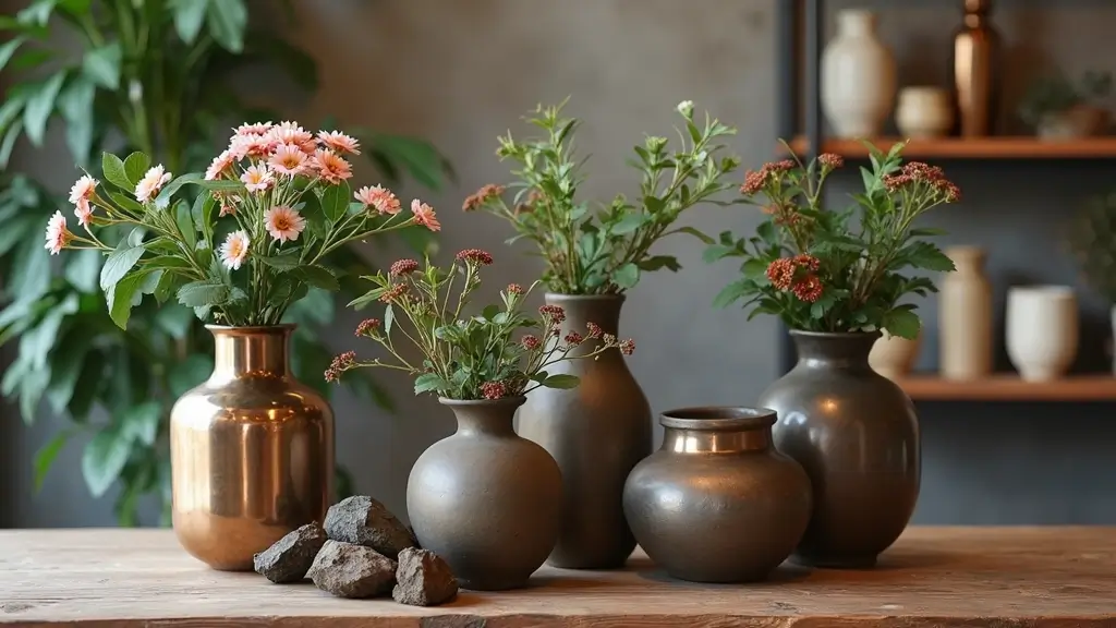 28 Modern Metal Vase Decor Ideas With A Sleek Look