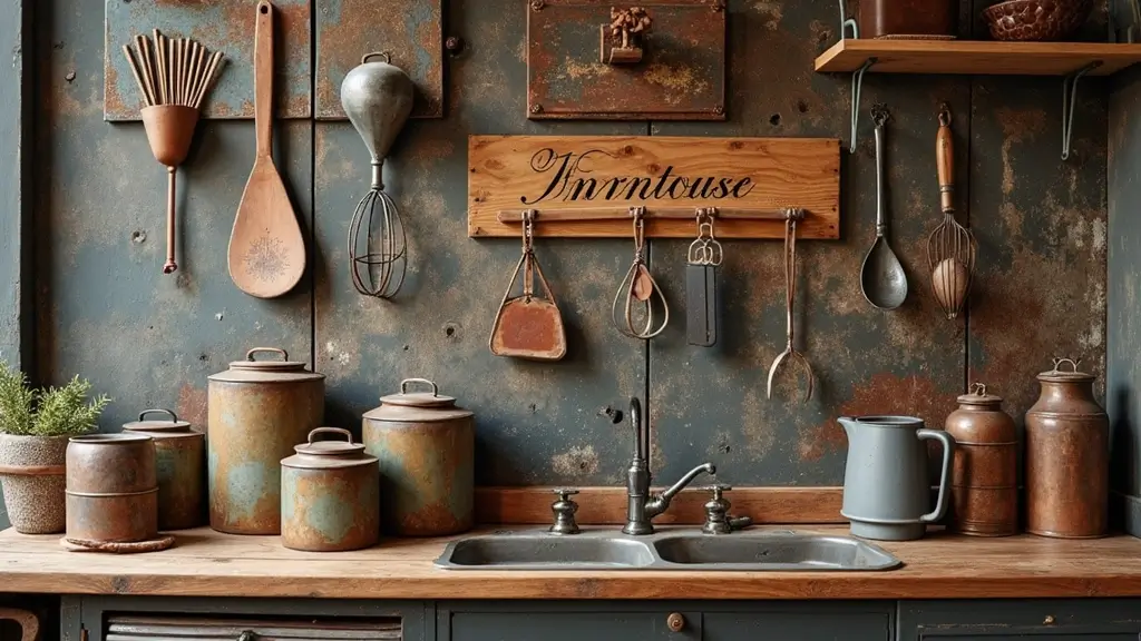 28 Vintage Metal Kitchen Decor Ideas With Old-School Charm