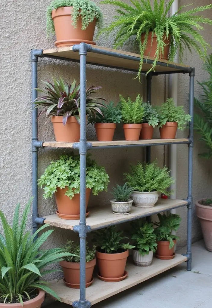 29 Exterior Wall Decor Ideas Using Metal Art 33 29 Exterior Wall Decor Ideas Using Metal Art - 13. Industrial Pipe Decor