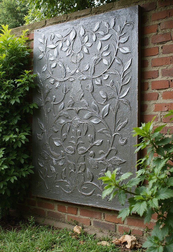 29 Exterior Wall Decor Ideas Using Metal Art 71 29 Exterior Wall Decor Ideas Using Metal Art - 21. Metal Relief Art