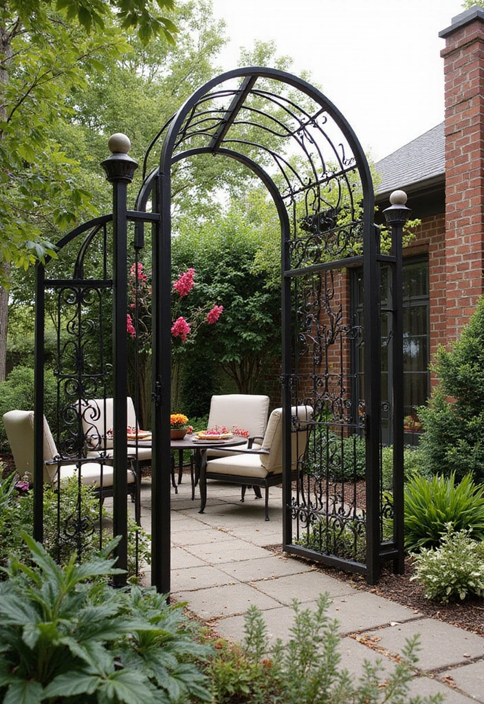 29 Exterior Wall Decor Ideas Using Metal Art 108 29 Exterior Wall Decor Ideas Using Metal Art - 28. Artistic Metal Windbreaks