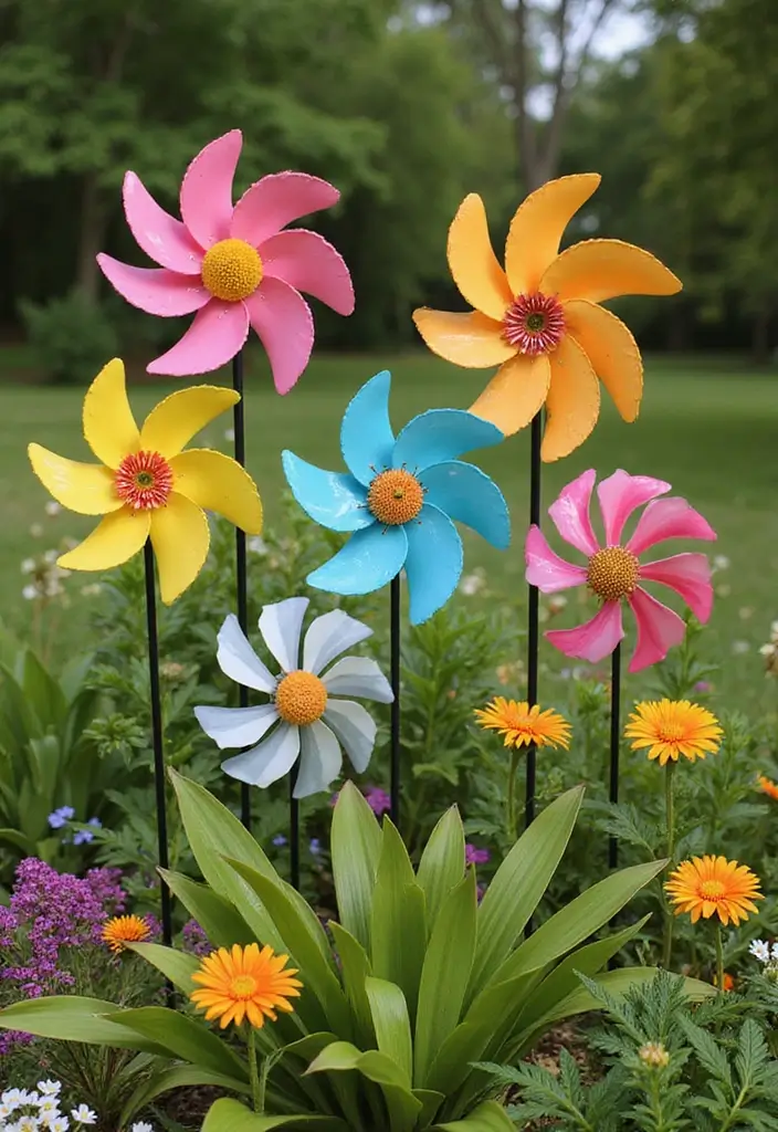 29 Exterior Wall Decor Ideas Using Metal Art 18 29 Exterior Wall Decor Ideas Using Metal Art - 6. Wind Spinners and Kinetic Art