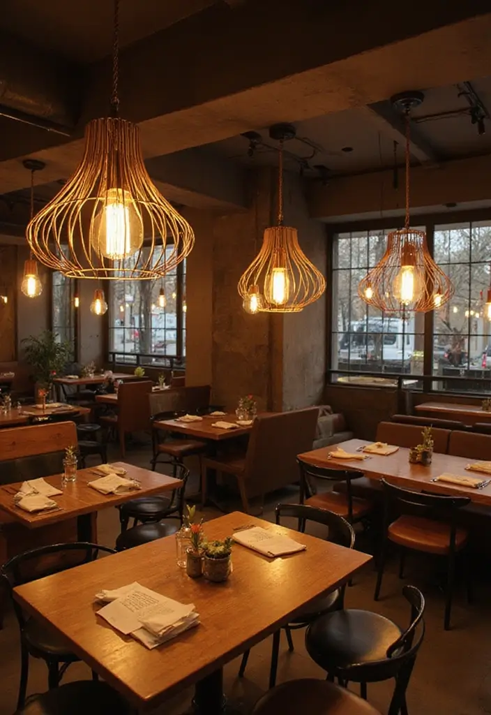 29 Home Decor Ideas With Metal Sculptures That Impress 12. Sculptural Lighting Fixtures 20251013 164345