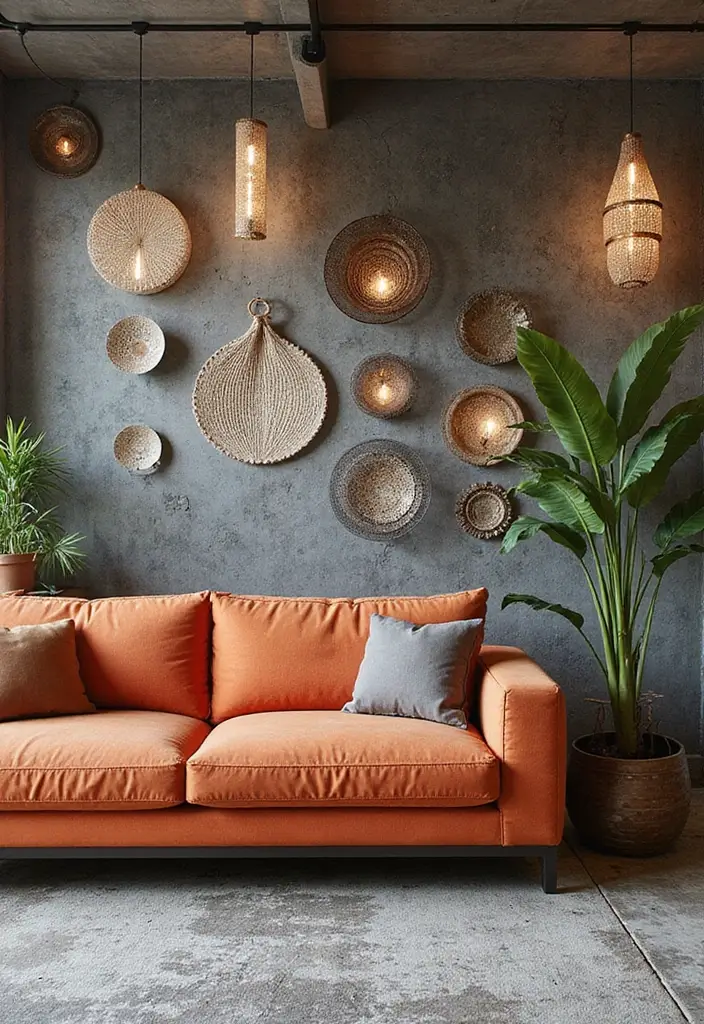 29 Home Decor Ideas With Metal Sculptures That Impress 13. Metal Mesh Accents 20251013 164348