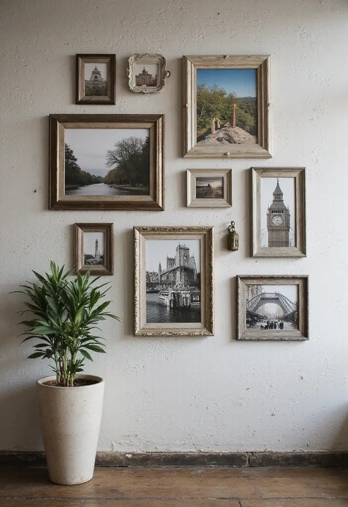 29 Home Decor Ideas With Metal Sculptures That Impress 16. Metal Picture Frames 20251013 164359