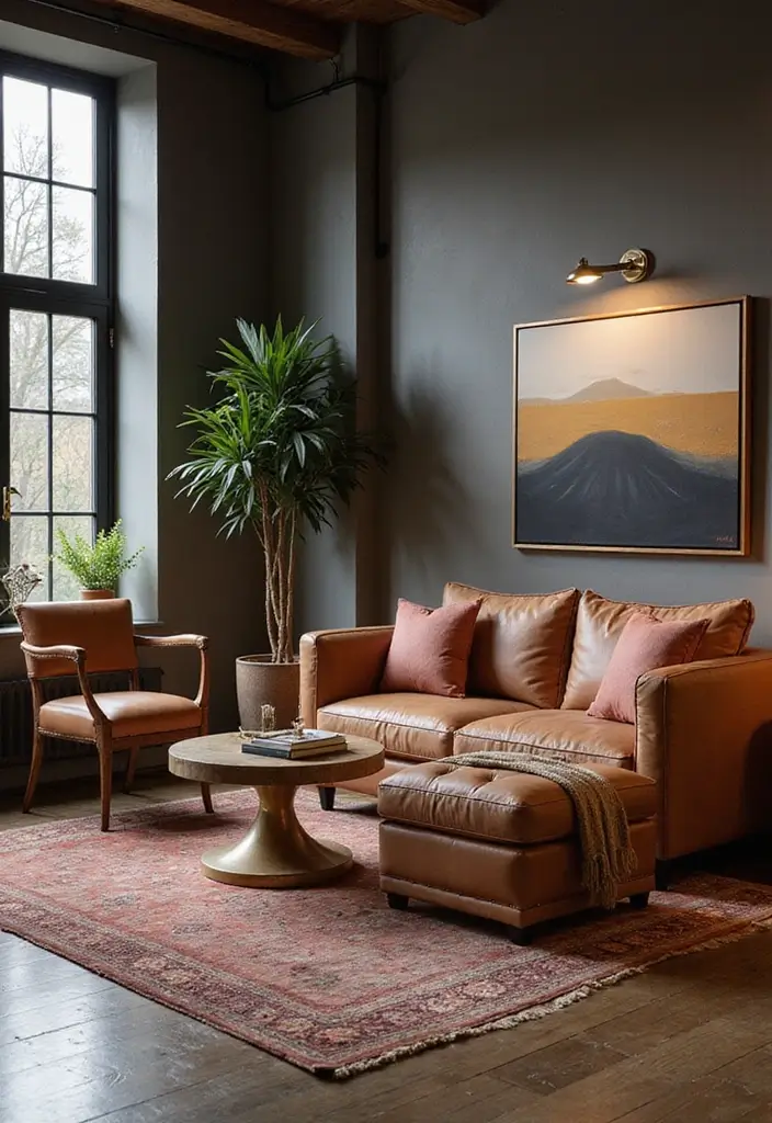 29 Home Decor Ideas With Metal Sculptures That Impress 19. Copper and Brass Accents 20251013 164409