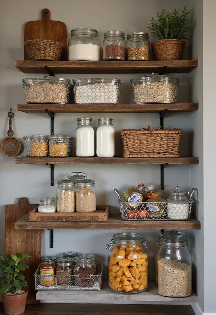 29 Metal Basket Decor Ideas For A Beautiful Kitchen - 14. Metal Baskets for Pantry Organization