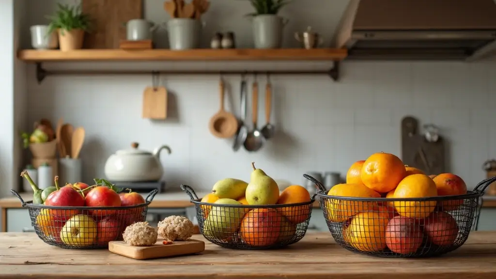 29 Metal Basket Decor Ideas For A Beautiful Kitchen