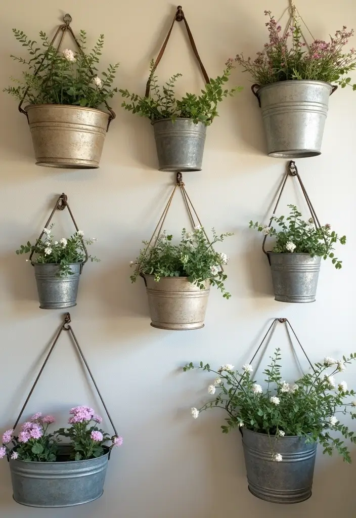 29 Metal Basket Decor Ideas For A Beautiful Kitchen - 3. Vintage Metal Baskets as Wall Art