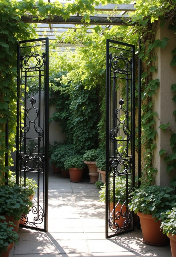 29 Metal Garden Decor Ideas To Enhance Outdoor Beauty - 20. Metal Privacy Screens