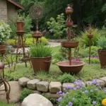 29 Metal Garden Decor Ideas To Enhance Outdoor Beauty