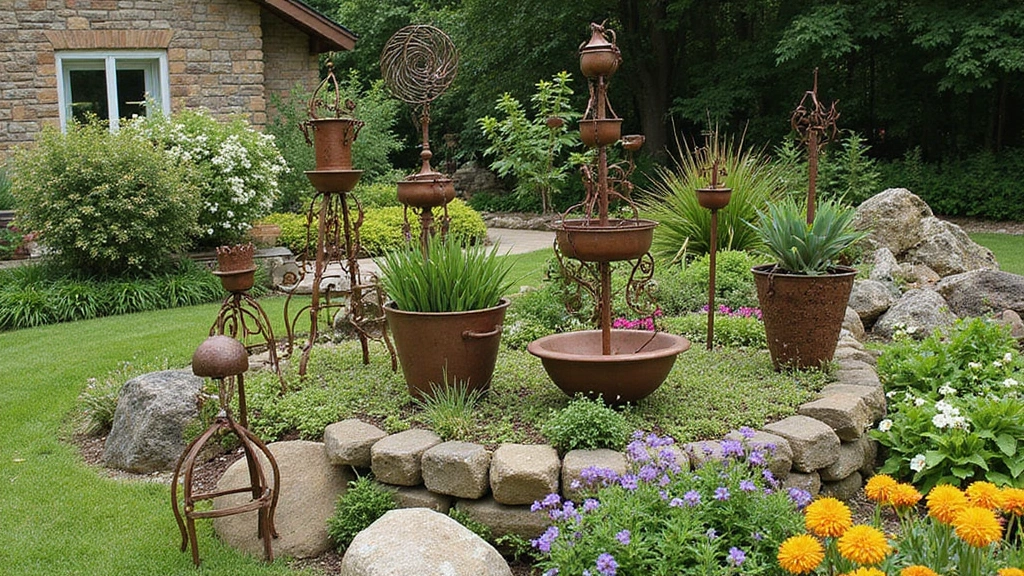 29 Metal Garden Decor Ideas To Enhance Outdoor Beauty