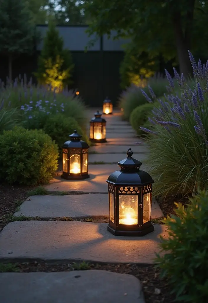 29 Metal Garden Decor Ideas To Enhance Outdoor Beauty - 23. Garden Lanterns