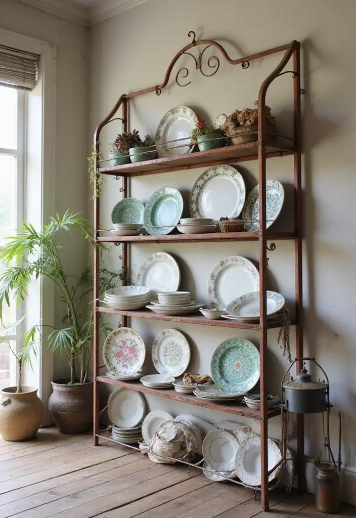 29 Metal Plate Rack Ideas For Functional Wall Decor 34 29 Metal Plate Rack Ideas For Functional Wall Decor - 18. Upcycled Metal Plate Rack