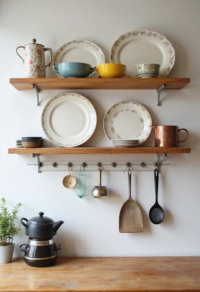 29 Metal Plate Rack Ideas For Functional Wall Decor 10 29 Metal Plate Rack Ideas For Functional Wall Decor - 8. Wall-Mounted Plate Rack with Hooks