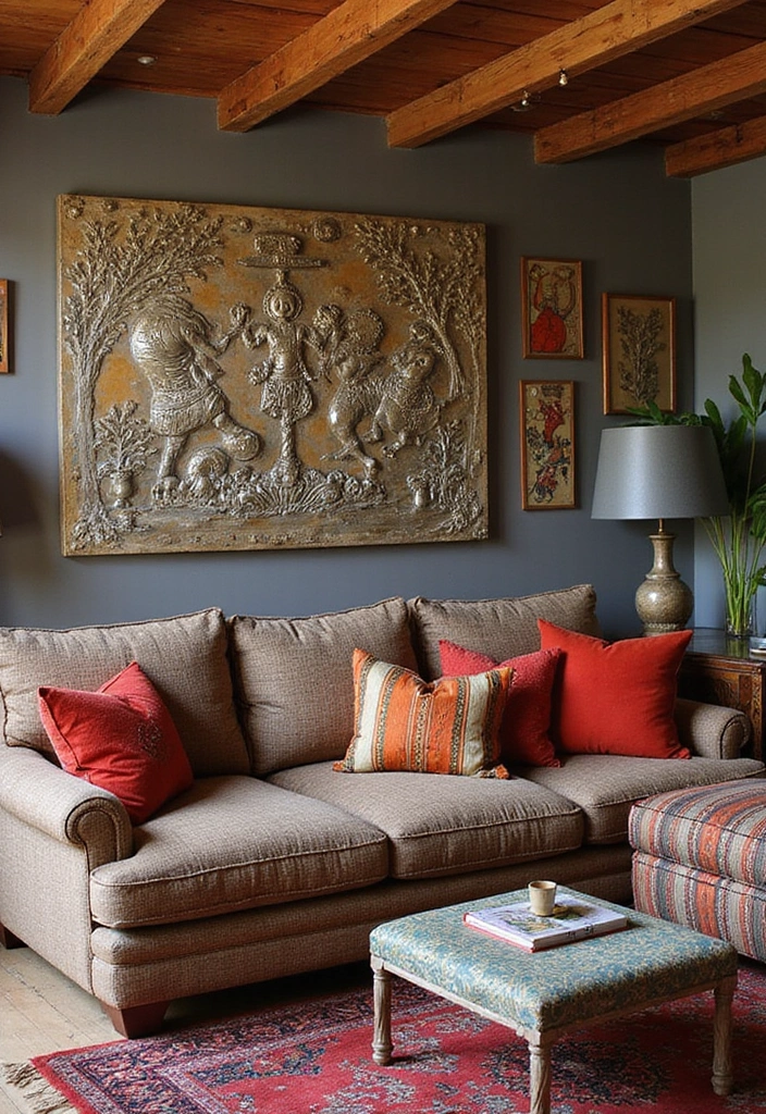 29 Metal Scroll Wall Decor Ideas With Timeless Appeal 18. Cultural Metal Art Pieces 20251013 164116