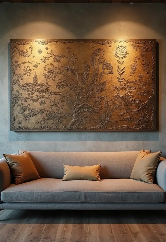 29 Metal Scroll Wall Decor Ideas With Timeless Appeal 23. Artisan Metal Artwork 20251013 164135